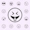 tease icon. Emoji icons universal set for web and mobile