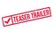 Teaser Trailer rubber stamp