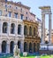 Teatro Marcello and Portico D`Ottavia in Rome Italy