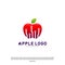 Tech Apple logo design concept. Fast Apple Creative Technology Logo vector template. Icon symbol