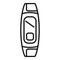 Tech fitness band icon outline vector. Workout equipment