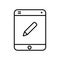 Tech Gadget Phone Tablet  with Pencil Edit Icon