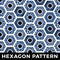 Tech Geometric hexagon honey abstract background. Vector seamless pattern. Perfect for printing