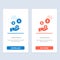 tech Industry, Hand, Dollar, Industry  Blue and Red Download and Buy Now web Widget Card Template