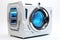 Tech-Infused Laundry Excellence: Witness the future of cleanliness with this high-tech washing machine, a symbol of