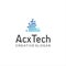 A Tech Logo abstract design vector template Linear style. Initial A Tech Logo Business. Alphabet A Logo Digital Technology Hi-tech