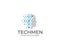 Tech Men Logo Template. Technology Vector Design