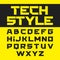 Tech style brutal font