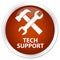 Tech support (tools icon) premium brown round button