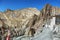 Techa gompa Umlung and mountains along the Markha valley trek. Ladakh, India