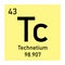 Technetium chemical symbol