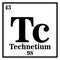 Technetium Periodic Table of the Elements Vector