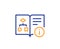 Technical algorithm line icon. Project documentation sign. Vector