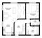 Technical drawing home floor plan