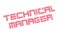 Technical Manager rubber stamp