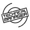 Technical Manager rubber stamp