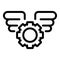 Technical problem icon, outline style