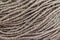 Technical ropes in a roll of manila, fiber of an Abaka plant, textile banana. Natural background