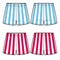 Technical sketch of two boxer shorts in striped fabric.