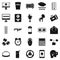 Technical specialist icons set, simple style