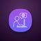 Technical support chat app icon