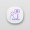 Technical support chat app icon