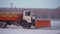 Technique removes snow from Red Square. Kamaz clears snow from the red square in Moscow