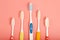 Techniques for storing toothbrushes and cleaning brushes