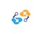 Techno cloud template vector icon illustration design