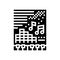 techno disco party glyph icon vector illustration