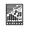 techno disco party line icon vector illustration