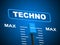 Techno Music Represents Sound Track And Acoustic