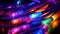 Techno-Spectrum: Colored Electric Cables, LED, and Optical Fiber Unleash Intense Colors for Technology and Business