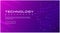 Technology banner purple blue background concept with light effects