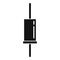 Technology capacitor icon simple vector. Component resistor
