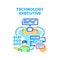 Technology Executive Vector Concept Illustration