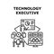 Technology Executive Vector Concept Illustration
