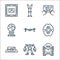 Technology of the future line icons. linear set. quality vector line set such as robot, robot, virtual reality, artificial