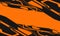 Technology futuristic orange and black robotic gaming abstract background. Techno flat background.