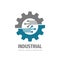 Technology gear concept business logo template design. Cogwheel mechanic sign. Computer electronic network SEO icon. Graphic