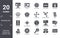technology icon set. include creative elements as internet value, declarations, structural elements, text editor, colory theory,