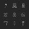 technology , icons , electronics , eps icons set vector