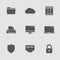 Technology icons set