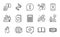 Technology icons set. Included icon as Calculator, Image carousel, Project deadline. Vector