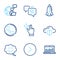 Technology icons set. Included icon as Call center, Move gesture, Forward signs. Vector