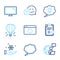 Technology icons set. Included icon as Dating, Freezing, Recovery internet signs. Vector