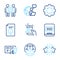 Technology icons set. Included icon as Star, Engineering documentation, Global engineering signs. Vector