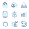Technology icons set. Included icon as Undo, Startup, Delivery service signs. Vector