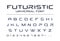 Technology universal vector font. Geometric, sport, futuristic, future techno alphabet.