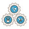 tecnical repair service emblem icon